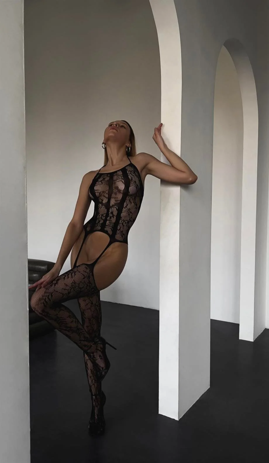Daria Ciorapi de Corp Sexy din Dantelă cu Decupaje